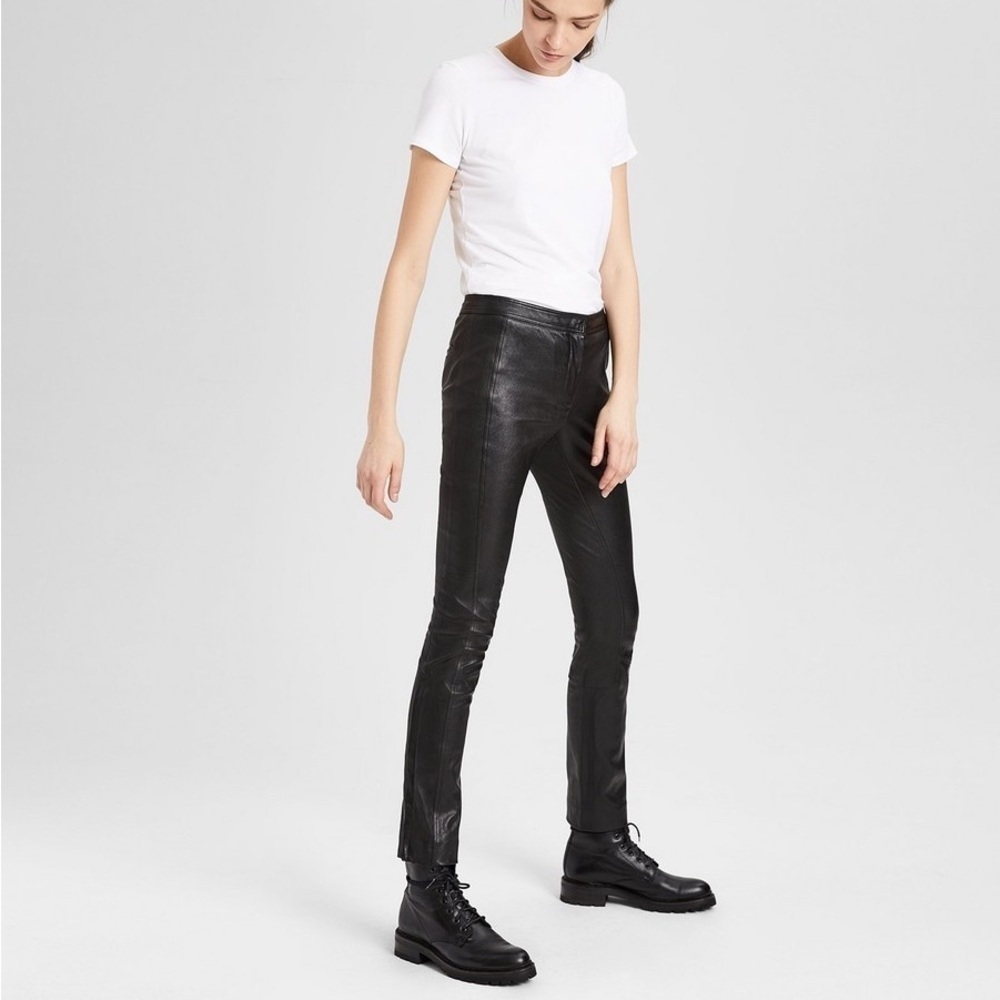THEORY Bristol Leather Riding Pant